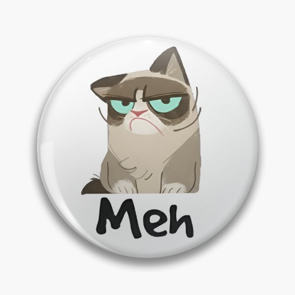 Artikelvorschau, Meh Grumpy Cat Meme entworfen und verkauft von Next-level-arts.