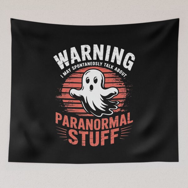 Item preview, Ghost Hunting Warning Paranormal Investigator  designed and sold by PowAcademy.