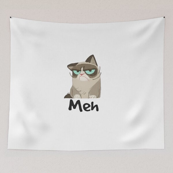 Item preview, Meh Grumpy Cat Meme designed and sold by Next-level-arts.