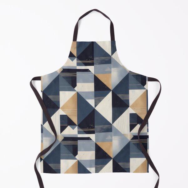 Item preview, Geometric Pattern Design with Blue Triangles and Abstract Textile Symmetry designed and sold by SplashTastic.