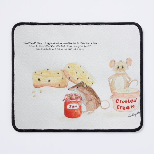 Item preview, Watercolour Print of Cream Tea Debate designed and sold by Victoria Careford White.