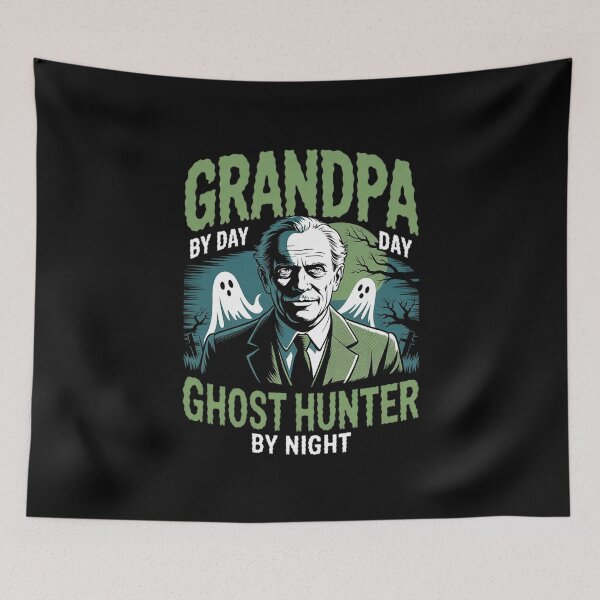 Item preview, Grandpa by Day Ghost Hunter by Night Halloween  designed and sold by PowAcademy.