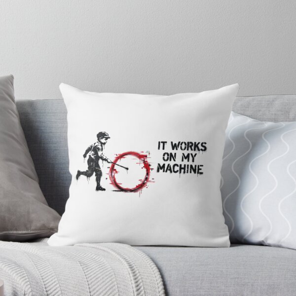 Item preview, IT WORKS ON MY MACHINE - Street Art Stencil designed and sold by Slawooo.