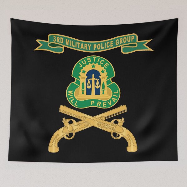 Item preview, Army - 3rd Military Police Group w Ribbon - Br X 300 designed and sold by Military Insignia Products.
