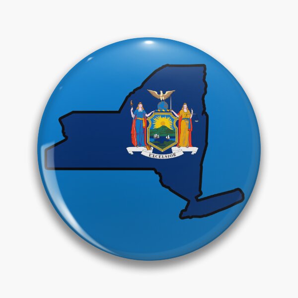 Item preview, State Flag Map of NEW YORK designed and sold by HFYD.