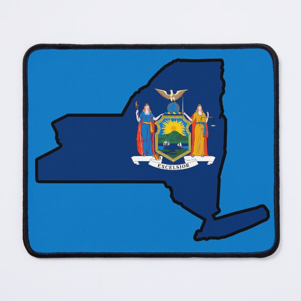 Item preview, State Flag Map of NEW YORK designed and sold by HFYD.