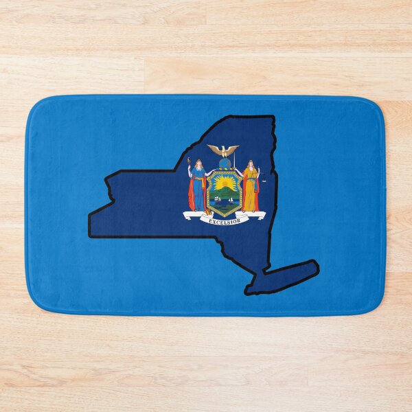 Item preview, State Flag Map of NEW YORK designed and sold by HFYD.