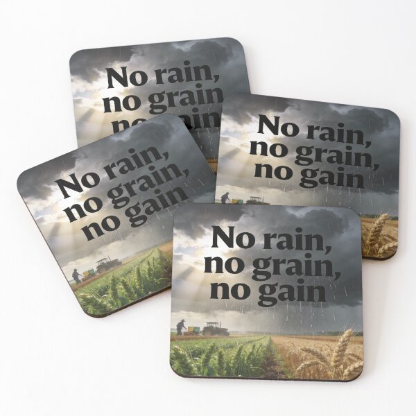 Item preview, No rain, no grain, no gain designed and sold by PrintYourStyle.