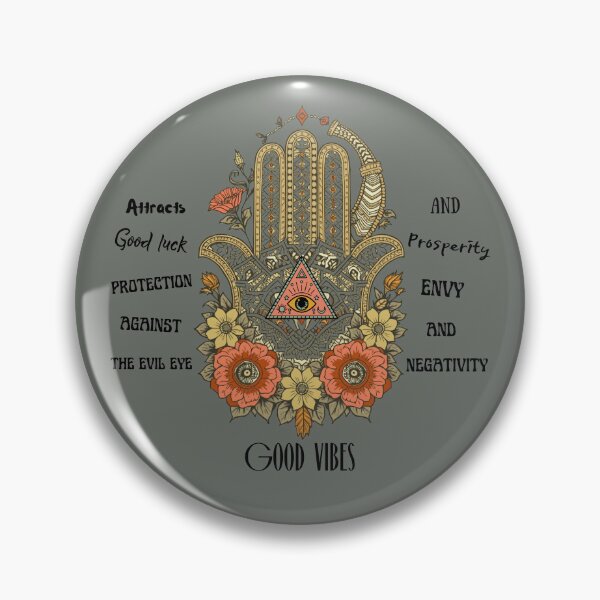 Item preview, Sacred Hamsa with Protective Eye and Flowers designed and sold by JuanaDesigns.