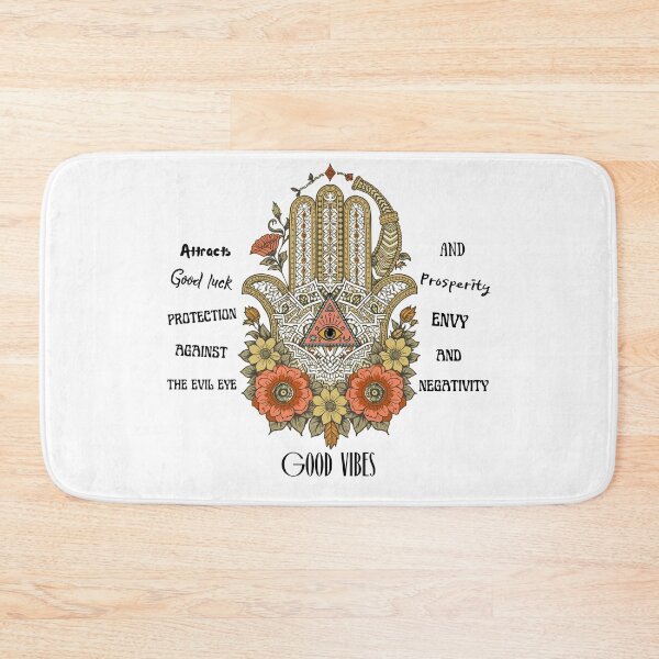 Item preview, Sacred Hamsa with Protective Eye and Flowers designed and sold by JuanaDesigns.
