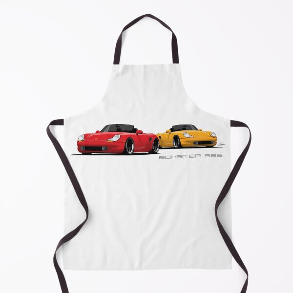 Item preview, Red and Yellow 986 Boxster S 2 car Illustration Essential designed and sold by blackdogshop.