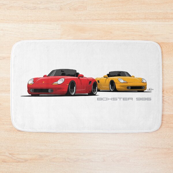 Item preview, Red and Yellow 986 Boxster S 2 car Illustration Essential designed and sold by blackdogshop.