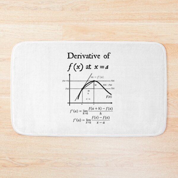 Item preview, Nerdy Vintage Derivative of f(x) at x=a Calculus Math Teacher Black Text designed and sold by MathWare MathClips.