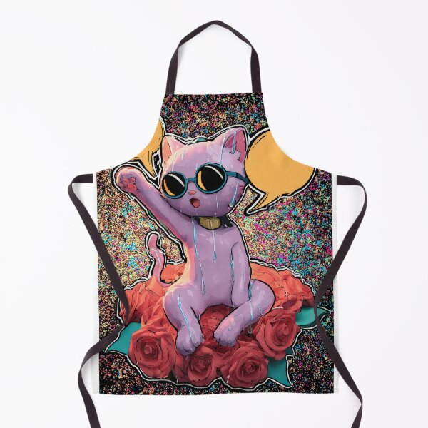 Item preview, Cute Comic Kitten with Speech Bubble Illustration designed and sold by Grafititee.