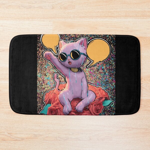 Item preview, Cute Comic Kitten with Speech Bubble Illustration designed and sold by Grafititee.