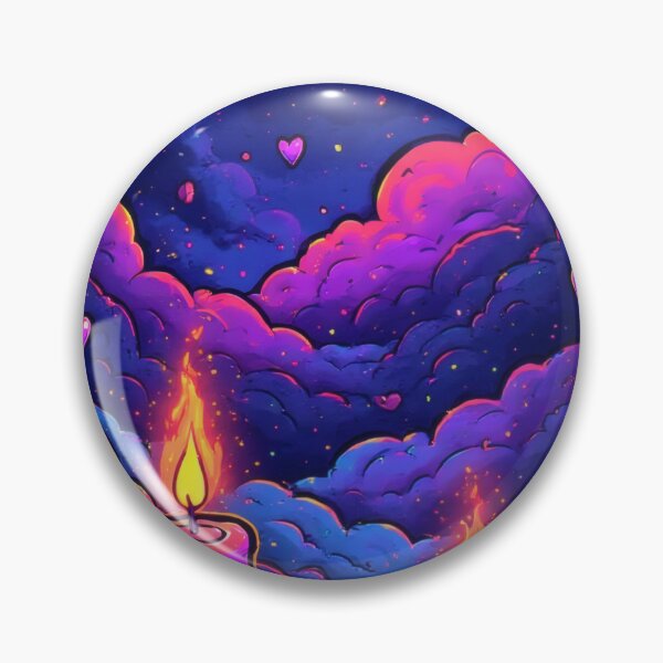 Item preview, Glowing candles in a magical cloudy sky designed and sold by Mianku | Für das Leben.