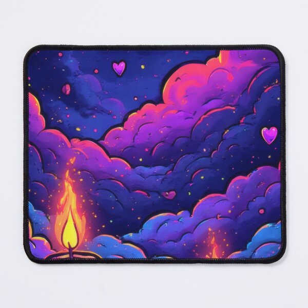 Item preview, Glowing candles in a magical cloudy sky designed and sold by Mianku | Für das Leben.