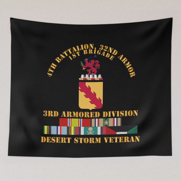 Item preview, Army - 4th Bn, 32nd Armor - 3rd Armored Divi - Desert Storm Veteran designed and sold by Military Insignia Products.