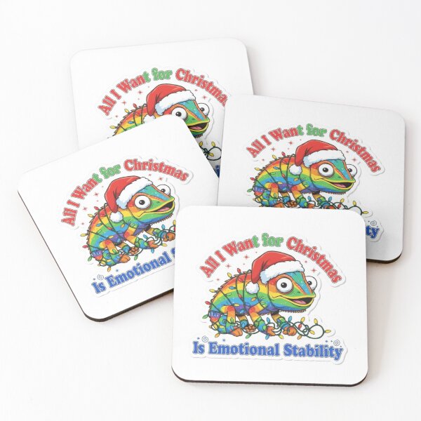 Item preview, All I Want For Christmas Is Emotional Stability – Funny Mental Health Holiday Gift designed and sold by MarsupilamiFans.