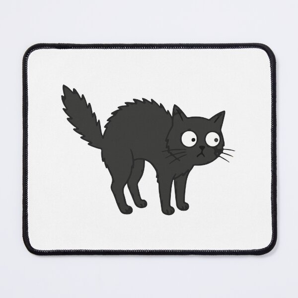 Item preview, Funny Scared Black Cat Arched Back Spooky Halloween Mood designed and sold by 6im0.