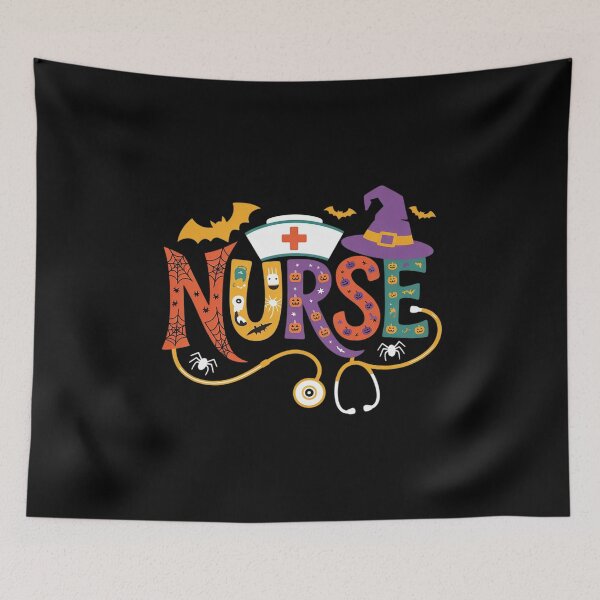 Item preview, Halloween Nurse Nursing Cute Health Worker Halloween Pattern  designed and sold by PowAcademy.