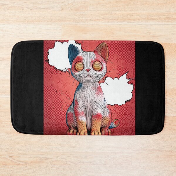 Item preview, Cute Comic Kitten with Speech Bubble Illustration designed and sold by Grafititee.