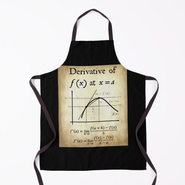 Item preview, Nerdy Vintage Derivative of f(x) at x=a Calculus Math Teacher Black Text Parchment designed and sold by MathWare MathClips.