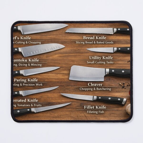 Item preview, Kitchen Knife Guide, Types of Knives and Uses designed and sold by Prayful.