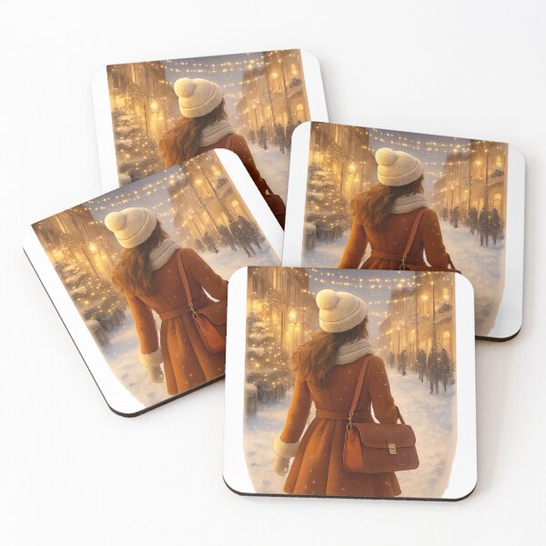 Item preview, Winter Glow on Festive Street designed and sold by MIArt Studio.