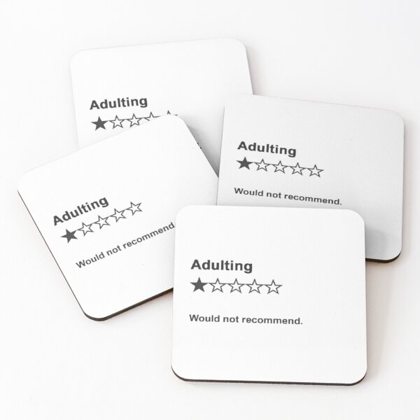 Item preview, Adulting: 1 Star, Would Not Recommend designed and sold by GenZINISH.