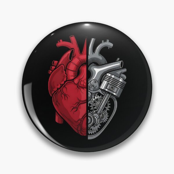 Item preview, Engine of the Heart Half Flesh Half Machine designed and sold by DesignedByMarty.