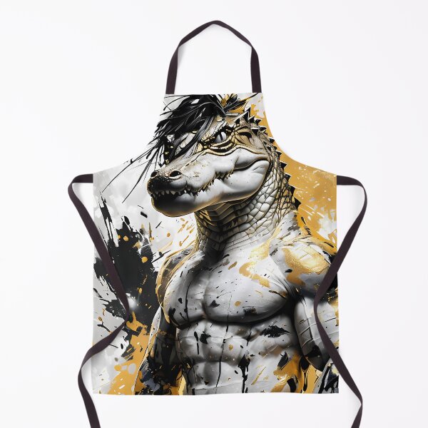 Item preview, Crocodile Warrior in Gold and White designed and sold by Mianku | Für das Leben.