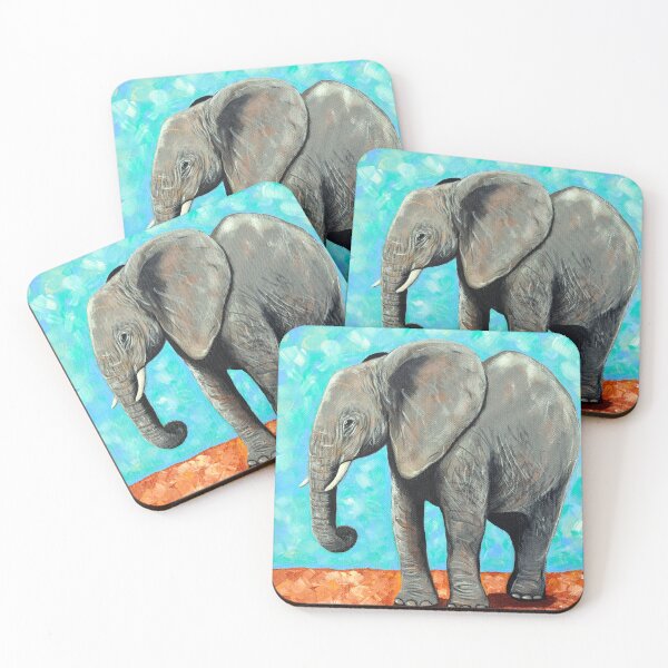 Item preview, Big Baby Elephant Painting designed and sold by Art by Kirsten Sneath.