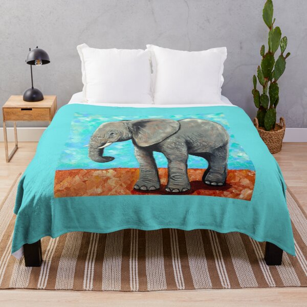 Item preview, Big Baby Elephant Painting designed and sold by Art by Kirsten Sneath.