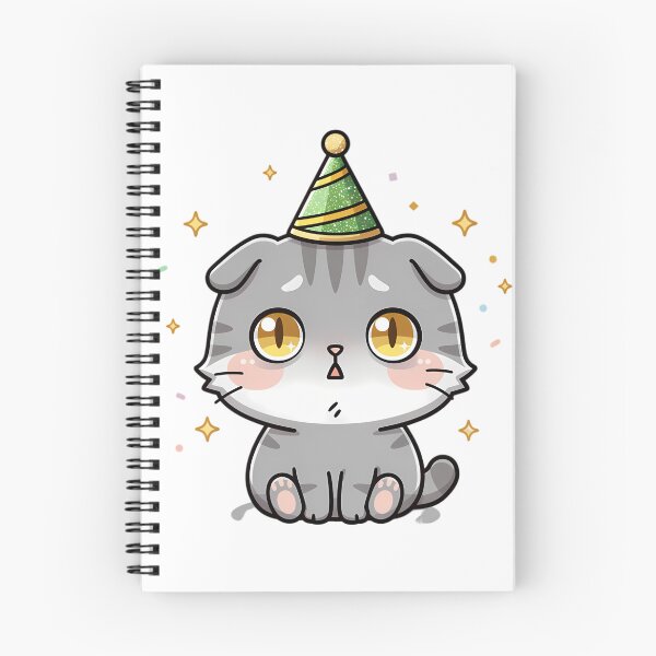 Item preview, Scottish Fold Cat Ear Flop New Year Chibi Funny Folded Ears Sarcastic Holiday Cat designed and sold by GiftsForge.