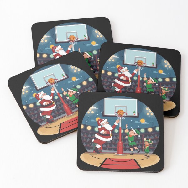 Item preview, "Christmas Dunk Contest" Santa vs Elves designed and sold by SportThreadz.