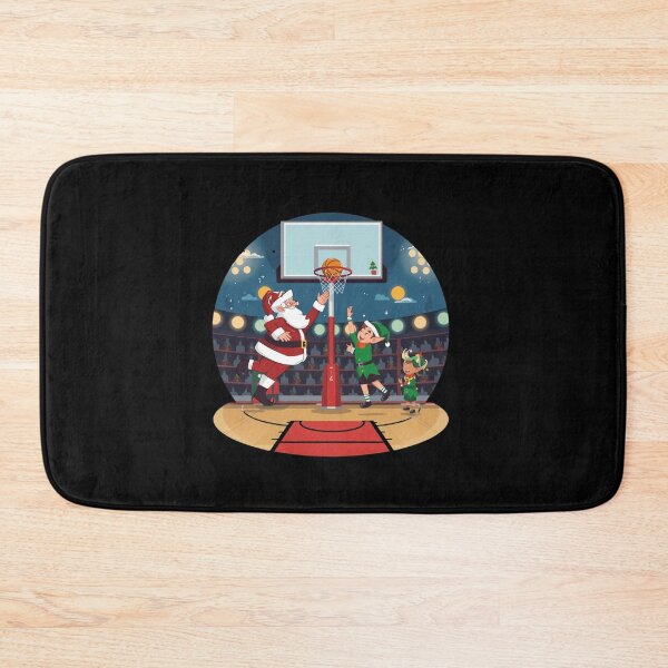 Item preview, "Christmas Dunk Contest" Santa vs Elves designed and sold by SportThreadz.