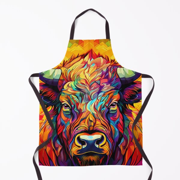 Item preview, Colorful bison - mosaic-style art designed and sold by Mianku | Für das Leben.