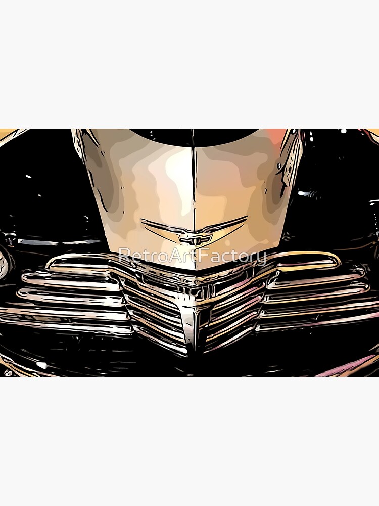 Classic Chrome Car Grill 1940s by RetroArtFactory