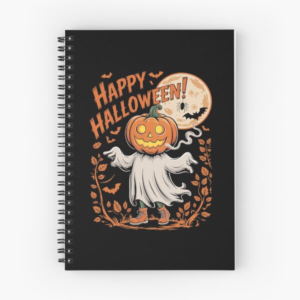 Item preview, Halloween Pumpkin Ghost Autumn Leaves Art  designed and sold by PowAcademy.