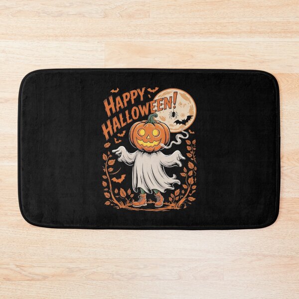 Item preview, Halloween Pumpkin Ghost Autumn Leaves Art  designed and sold by PowAcademy.