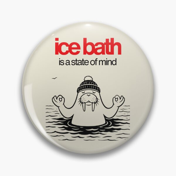 Item preview, Ice Bath Is A State Of Mind | Funny Walrus  | Funny Cold Plunge designed and sold by Anniko Art Studio.