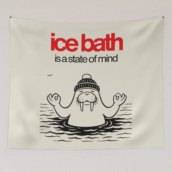 Item preview, Ice Bath Is A State Of Mind | Funny Walrus  | Funny Cold Plunge designed and sold by Anniko Art Studio.