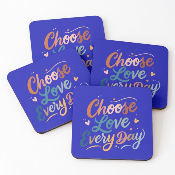 Item preview, Choose Love Every Day – Friendly Color Motivational Quote Design designed and sold by MyTshirtArt.
