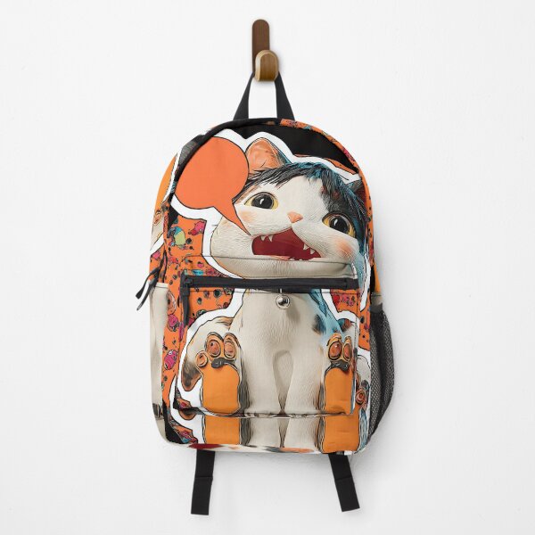 Item preview, Cute Comic Kitten with Speech Bubble Illustration designed and sold by Grafititee.
