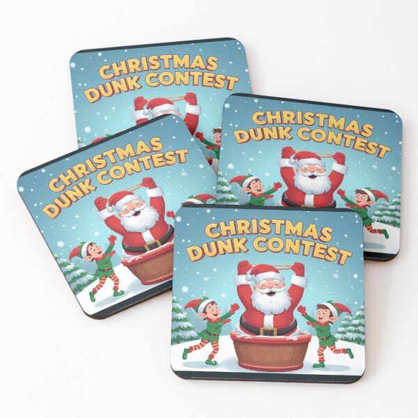 Item preview, Santa vs Elves Christmas Dunk Contest  designed and sold by SportThreadz.