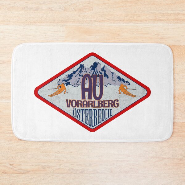 Item preview, Au, Vorarlberg, Osterreich, Austria, Vintage skiing badge design designed and sold by Wanderful-roads.