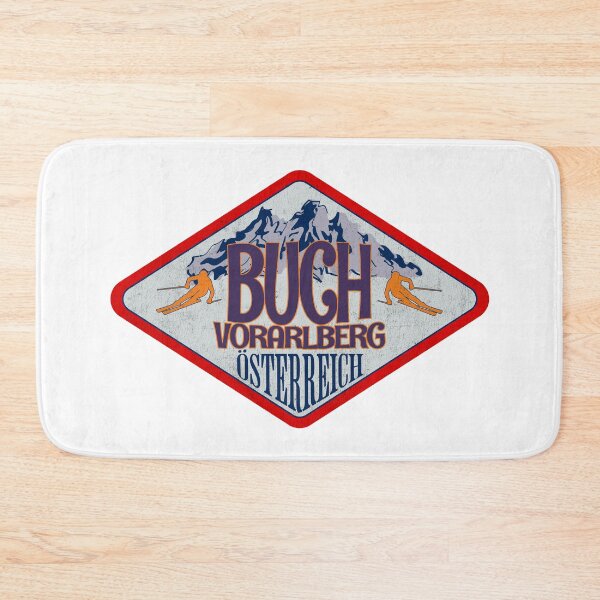 Item preview, Buch, Vorarlberg, Osterreich, Austria, Vintage skiing badge design designed and sold by Wanderful-roads.