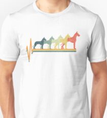 Great Dane Heartbeat Retro Unisex T-Shirt