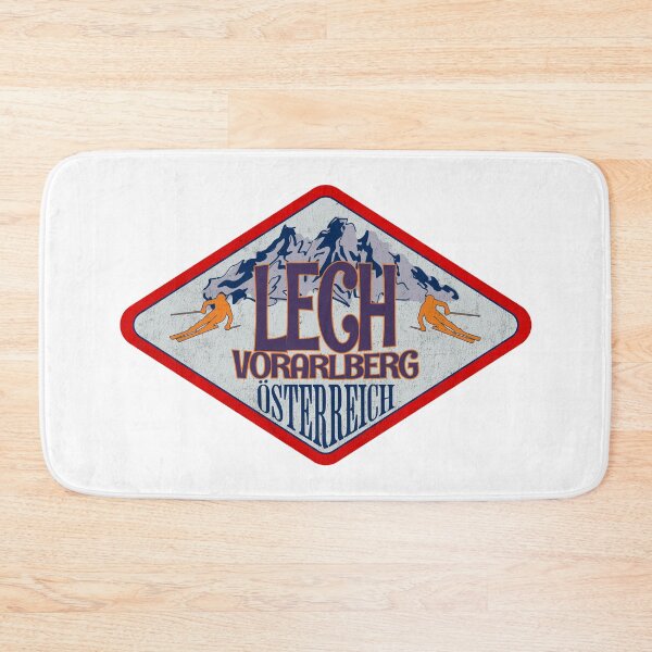 Item preview, Lech, Vorarlberg, Osterreich, Austria, Vintage skiing badge design designed and sold by Wanderful-roads.